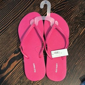 NWT Old Navy Women pink Beach Summer Casual Flip Flop Sandals size 10